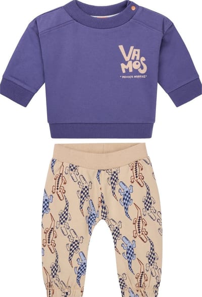 Noppies Baby jongens set: Sweater Ontario oversized en Broek Oronoco regulair fit maat 92