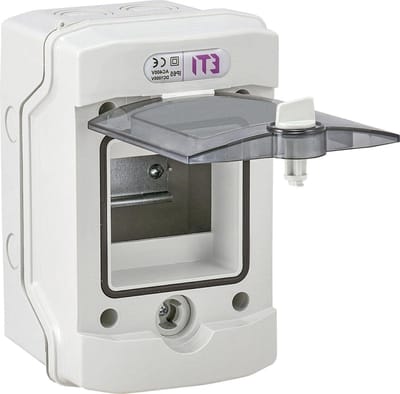 Opbouwverdeler - Groepenkast - Elektrische Verdeling - Vochtige Ruimte IP65 - 4 Modules - Grijs