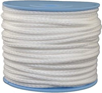 Gevlochten koord - Sterk touw - Veilig vastzetten - Minimale rek - 3 mm 50 meter - Wit