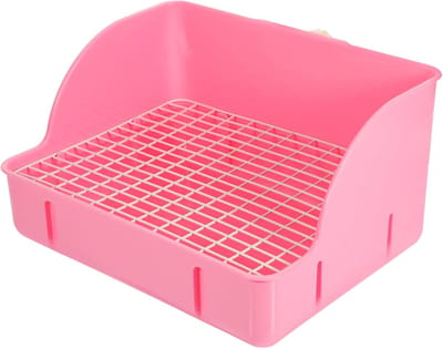 Huisdier Toilet - Potje Zindelijkheidstraining - Kleine Dieren Trainen - Afneembaar En Geurvrij - 28 x 23 x 15 cm