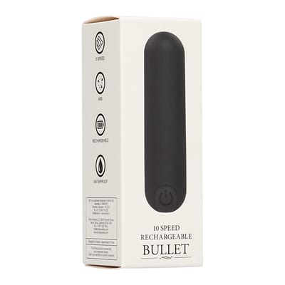 Be Good Tonight by Shots - 10 Speed Rechargeable Bullet - Black