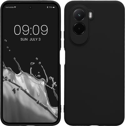 kwmobile telefoonhoesje geschikt voor Xiaomi Poco M7 4G - Hoesje voor smartphone - Precisie camera uitsnede - In mat zwart