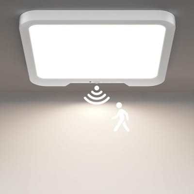 LED Plafondlamp met Bewegingsmelder voor Binnen - Energiezuinig 18W