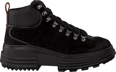 SCOTCH & SODA Dames Veterboots Cara - Zwart - Maat 36