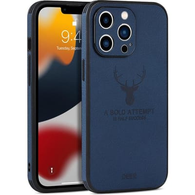 Luxe Zakelijk Lederen Bumper Hoes Voor iPhone 15 14 13 12 11 Pro Max Mini XR XS X 8 7 Plus SE Schokbestendig Zacht Herten Hoesje Funda For iPhone 15