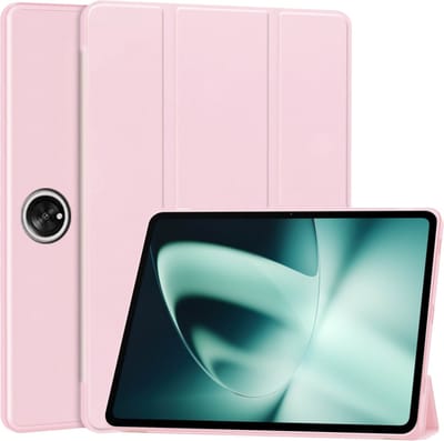 Hoesje geschikt voor OnePlus Pad / Oppo Pad 3 / Oppo Pad 2 - SmartDefend Book Case Cover Kunstleer Roze