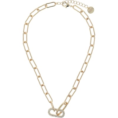 OTAZU Crystal Shackle Necklace Maat: OS | Kettingen Outlet | Dames | Goud