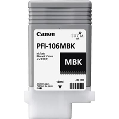CANON PFI-106MBK inktcartridge matzwart standard capacity 130 ml 1-pack