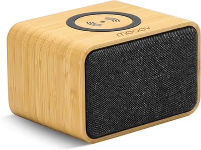 Draagbare Bamboe Bluetooth-luidspreker met Inductie-oplader voor Smartphone