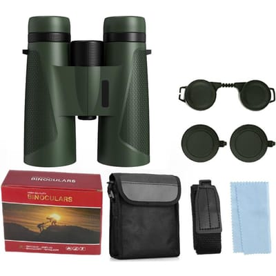 Krachtige Telescoop 12X42 Professionele Verrekijker Zwak Licht BAK4-Prisma Lange Afstand Waterdicht Militair Jacht Camping Uitrusting