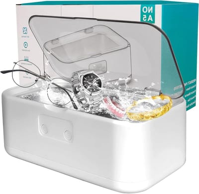 Ultrasone Reiniger - Dieptereiniger - Snel Reinigen - 49kHz Hoge Frequentie - 800ml Capaciteit - Wit