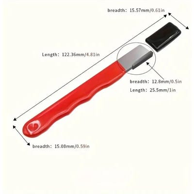 Aiguiseur de couteaux de cuisine professionnel « Precision Edge » - Pierre à aiguiser en céramique tungstène et diamant pour toutes les lames, y compris les ciseaux de jardin rouge