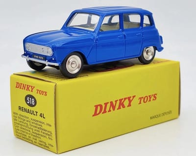 Modelauto Renault 4L darkblue - Schaal 1:43