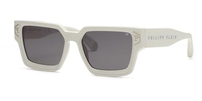 Philipp Plein SPP005V Bianco opaco 57/18/145 MAN Zonnebrillen