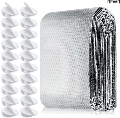 RFWR® Aluminium Isolatiefolie voor Radiator en Muren - Warmte Reflecterend en Waterdicht - 0.6x3m