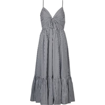 Lange Jurk MICHAEL Michael Kors GINGHAM MIDI DRESS