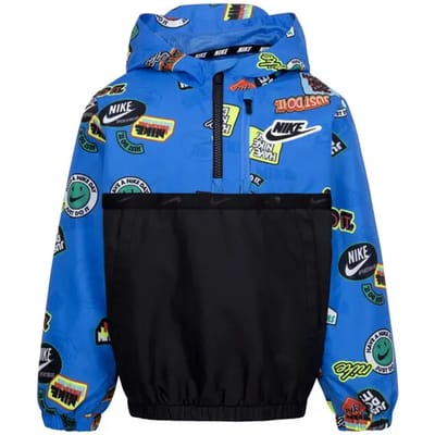 Waterproof half-zip jasje voor babyjongens Nike