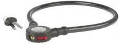 Automatisch Kabelslot - Gevlochten Kabel - Fiets Beveiligen - Draaibare Sluitkop - 12 x 650 mm - Donker Transparant