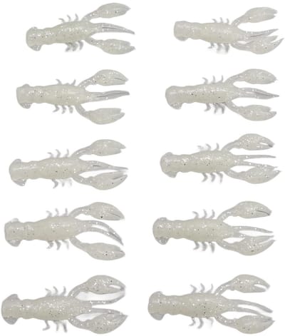 Dailygoods- Kunstmatige Vissenaas Zacht - 10 Stuks - Garnalen/Aas - Kreeft/Klauw - Flexibel PVC - 5,5 cm - Herbruikbaar