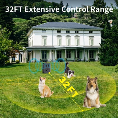 Répulsif Ultrasons pour Chiens Dispositifs Dissuasifs d'Aboyement Rechargeable Portable Multifonctionnel Anti-Bruit Anti-Aboiement Entraîneur pour Animaux de Compagnie Silencieux d'Aboiement Intérieur
