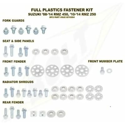 Compleet plastic motorbevestigingsset Bolt Suzuki RM-Z450/250