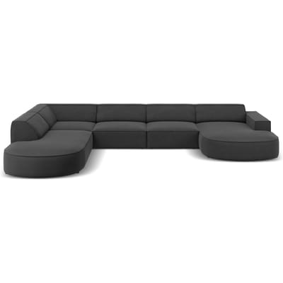 U-bank Jodie velvet Chaise longue links | Micadoni Limited Edition