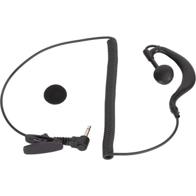 3.5MM Walkie Talkie Headset Oortje Oorhaak Heldere Geluidskwaliteit 1 Pin Zwart voor Twee Weg Radio's