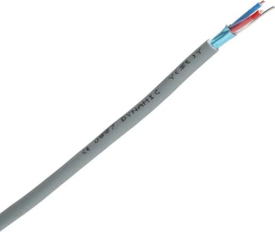 Dynamic signaalkabel afgeschermd Y(st)Y 1x2x0.8mm² Dca-s2,d0,a3 grijs per rol 100 meter