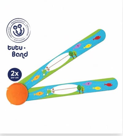 Tutu-Band® polsbandjes - Set van 2 SOS naambandjes voor kinderen - Visjes