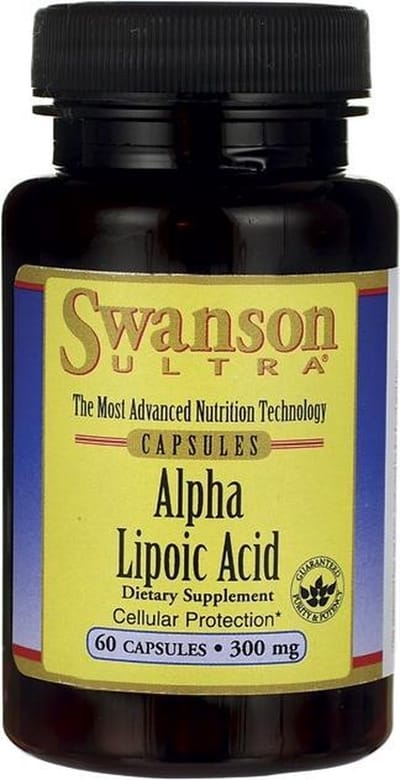 Supplementen - Ultra Alpha Lipoic Acid 300mg - ALA- 60 Capsules - Swanson -