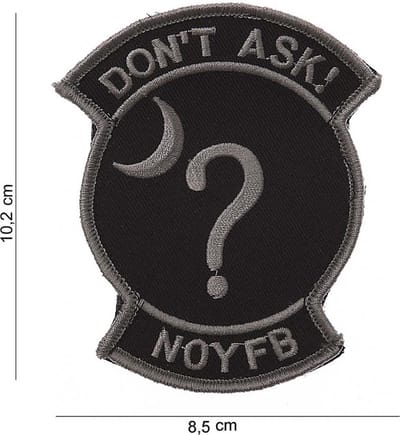 Embleem stof Don't ask