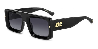 Dsquared2 D2 0141/S BLACK/GREY SHADED 53/23/145 Herrenbrillen Zonnebrillen