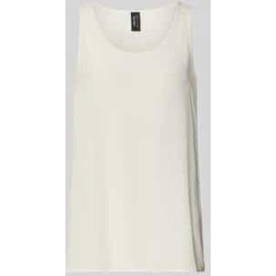 Blouseshirt met ronde hals en labeldetail