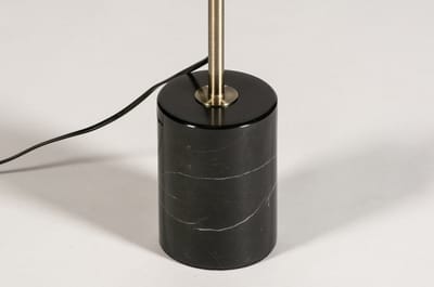 Lumidora Vloerlamp 74151 - MONZAA - E27 - Zwart - Goud - Messing (kleur) - Metaal - ⌀ 19 cm