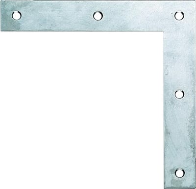 Raamhoek - Hoekverbinder - Houtverbindingen Maken - Verzonken Schroefgaten - 120 x 120 mm - Zilver
