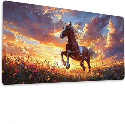 Grote muismat - Bureau onderlegger - Comfortabel werken - Antislip onderkant - 140x70 cm - Meerkleurig