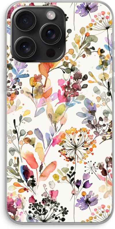 Case Company® - Hoesje geschikt voor iPhone 15 Pro Max hoesje - Wilde grassen - Soft Cover Telefoonhoesje - Bescherming aan alle Kanten en Schermrand