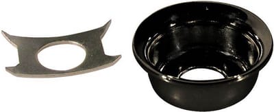 Boston JP-4-B TE-model Invoercup - Zwart Metaal met Retainer Clip