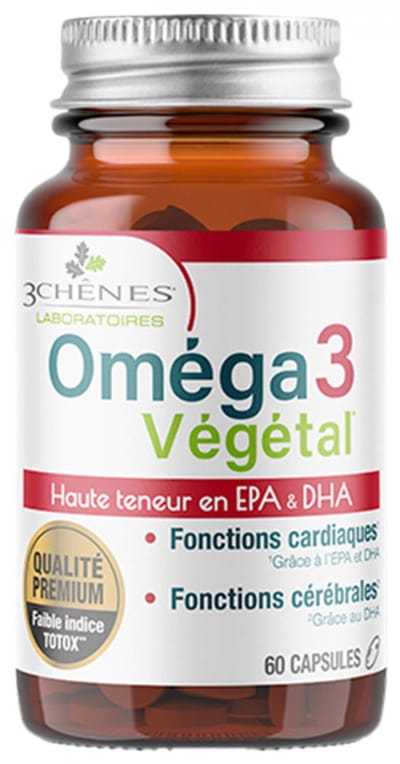 Les 3 Chênes Omega 3 Plant 60 Capsules