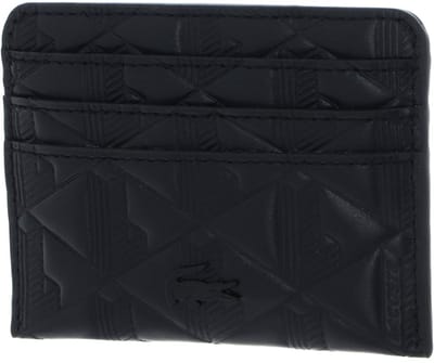 LACOSTE Leren Kaarthouder Maheki Credit Card Holder Noir Zwart