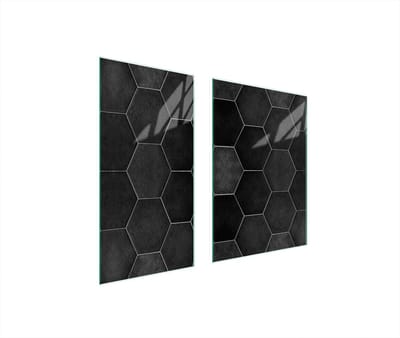 TMK ArtDeko - Glasbeschermingsplaat - 75x52 cm - Snijplank - Osłona kuchenki