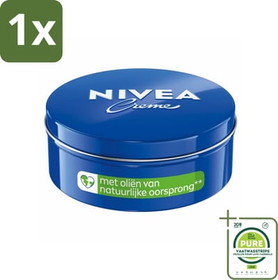 1 x NIVEA - Crèmeblik - Klassieke Crème - Natuurlijke oliën - 400 ml - NIVEA Crème - Intensieve Hydraterende Crème - Droge Huid - Gezichtscrème - Bodycrème