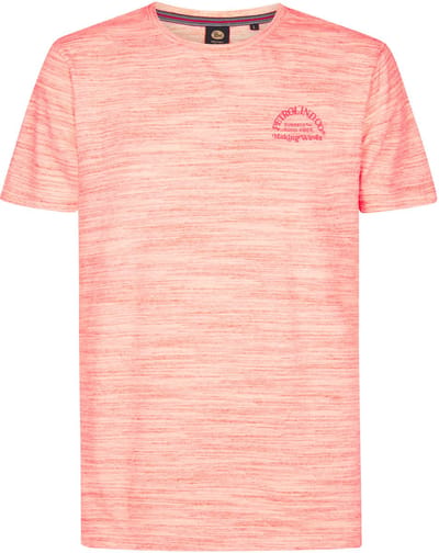 Petrol Industries - Heren Logo T-shirt Quasar - Roze - Maat XXXL