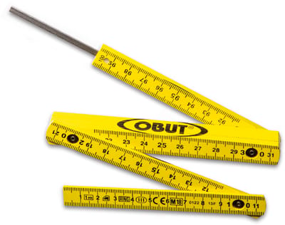 OBUT - Jeu-de-boules Opvouwbare Meter - Geel