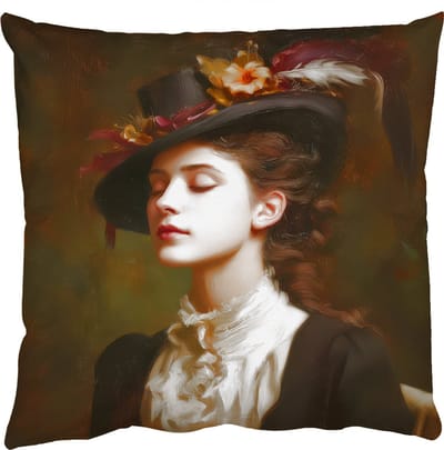 Sierkussens - Kussentjes Woonkamer - 50x50 cm - Vrouw - Victoriaans - Portret