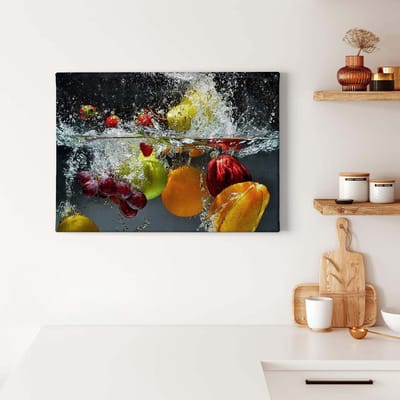 Canvas print DD123051 RefreshingFrui A.S. Création 0,7 x 0,5 m Kleurrijk Kantoor Hal/Gang Keuken Slaapkamer Woonkamer