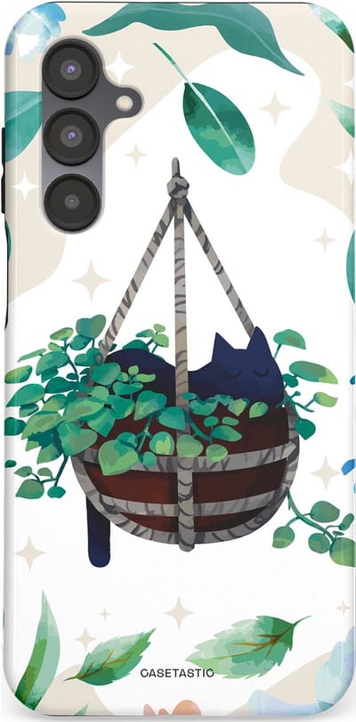 Casetastic Hoesje Geschikt voor Samsung A16 - Stijlvolle Beschermende Duo-layer Case - Hangkat