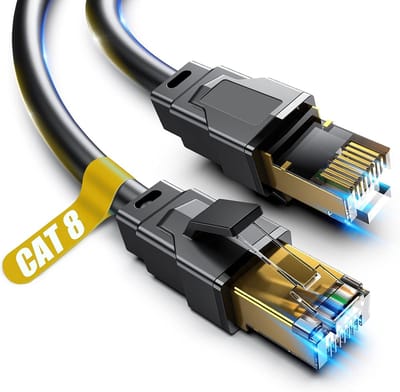 Cat 8 Ethernet-kabel 0.5 M - Hoge Snelheid Netwerkkabel voor Binnen en Buiten