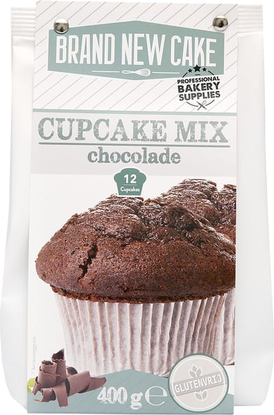 BrandNewCake® Cupcake-mix Chocolade 400gr - Bakmix - Glutenvrij - Mix voor Cupcakes