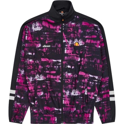 Ellesse Dames Boulevard Fleece Funnel Neck Trainingsjack (Zwart/Roze)